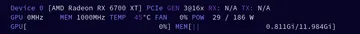 High power draw and high mem frequency