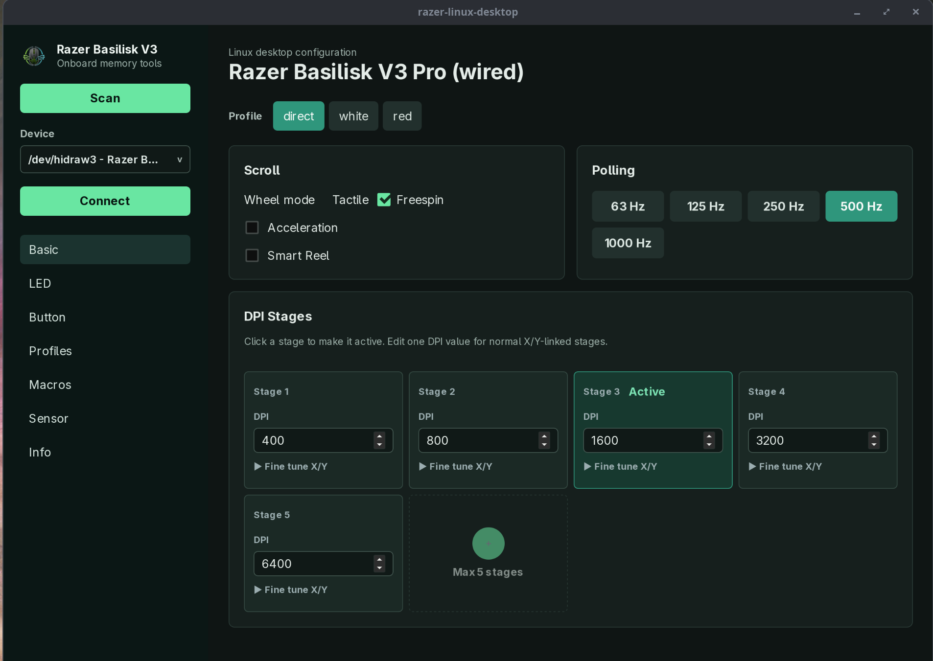 Razer Config tool